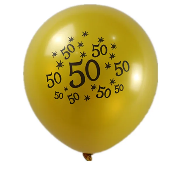 10 шт дюймов 30th 40th 50th 60th баллоны с днем рождения украшения для взрослых латексный