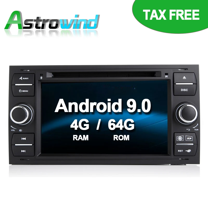64G ROM без налога Android 9 0 GPS Навигация DVD Радио медиа для Ford Focus Mondeo C-Max S-max Transit Fiesta Galaxy