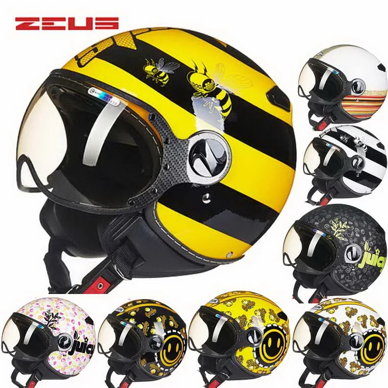 Мотоциклетный шлем ZEUS из Тайваня мотоциклетный ABS с полулицевой поверхностью