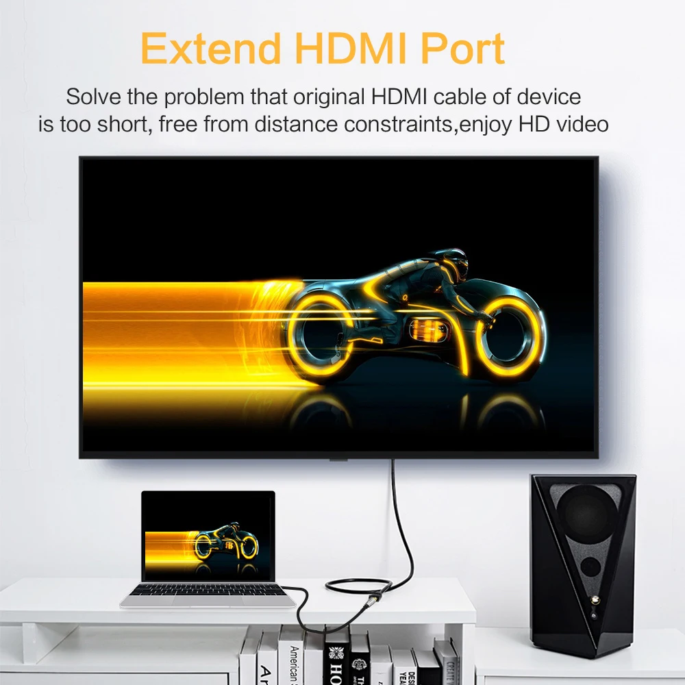 HDMI удлинитель 0,5 м 1 м 1,5 м 2 м 3 м HDMI мужчин и женщин удлинитель HDMI кабель 1080P 3D 1,4 в для HDTV lcd ноутбука PS3 проектора