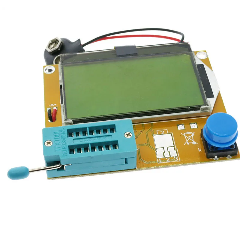 LCR-T4 Mega328 M328 lcd 128*64 9V мультиметровый Транзистор тестер ESR метр Диод Триод Емкость ESR метр MOS PNP NPN LCR+ чехол