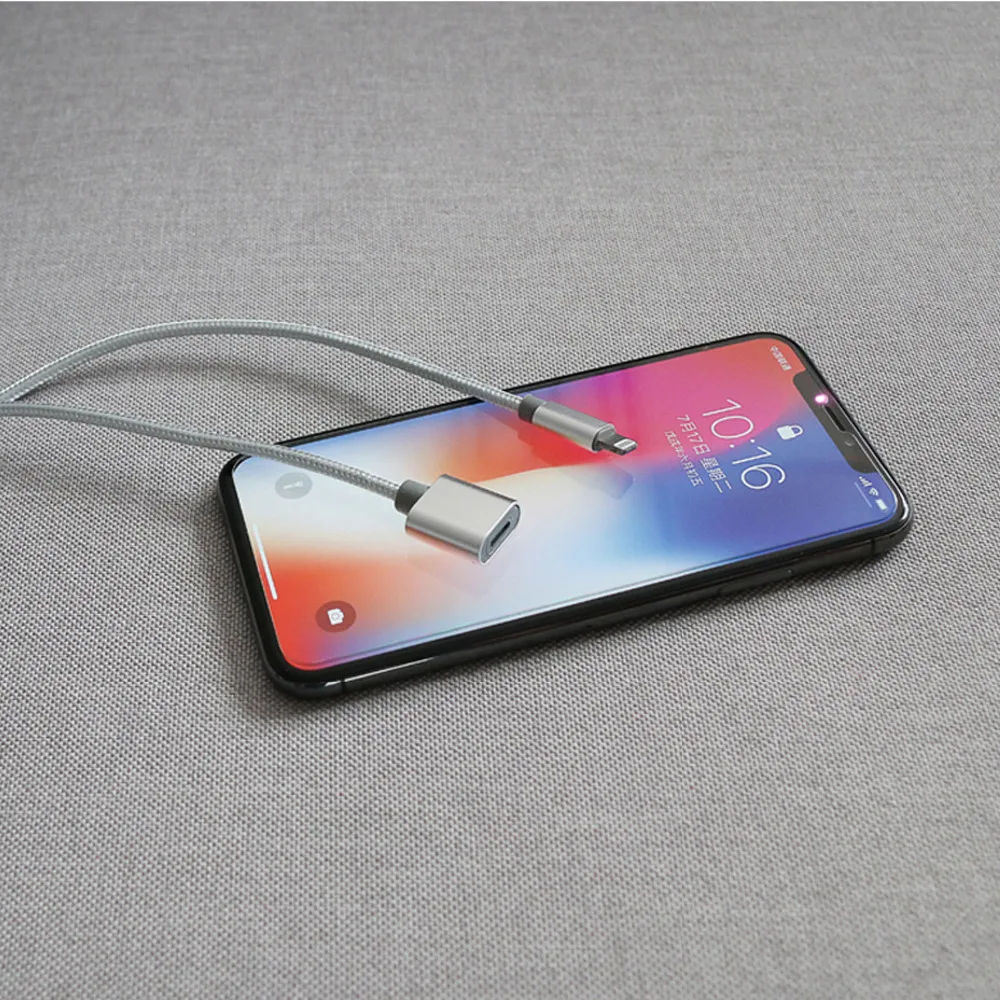8Pin Интерфейс удлинитель 1 м мужчин и женщин удлинитель для iPhone iPad Mini iPod зарядный адаптер передачи аудио-видео данных