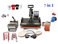 new 3038cm 7 in 1 combo heat press machine thermal transfer machine sublimation machine for cap mug plates t shirts printing