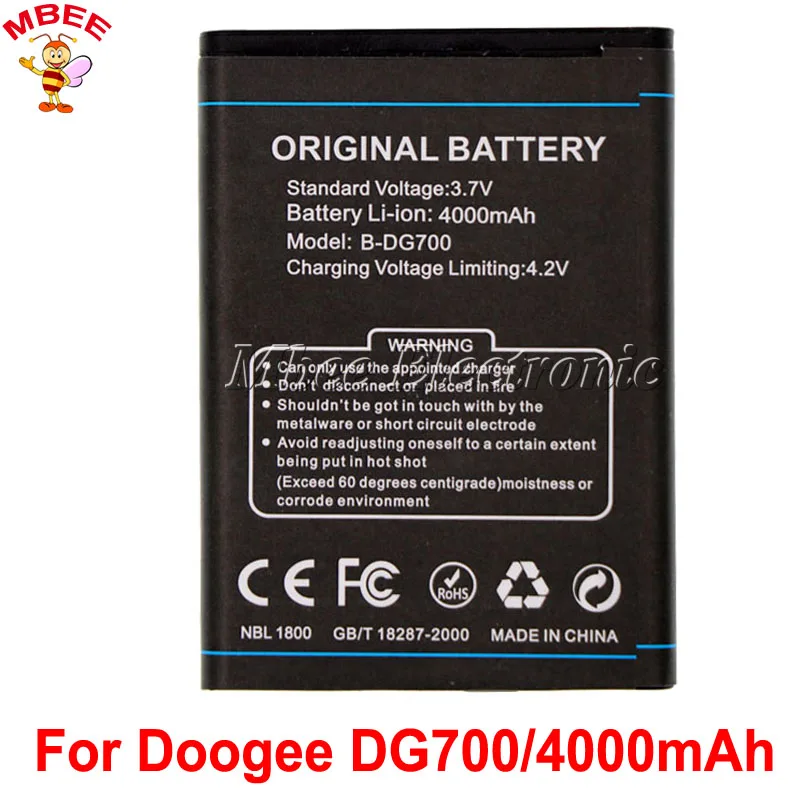 

Аккумулятор Для Doogee TITANS2 DG700 4000 мАч B-DG700 аккумулятор