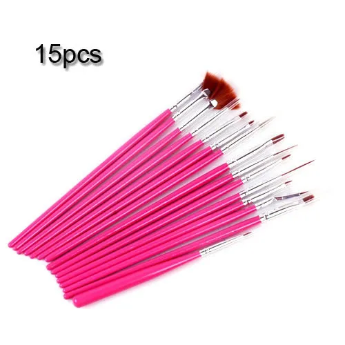 15 шт. художественные инструменты кисти для рисования картин белый розовый