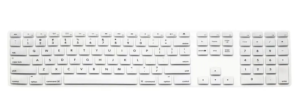 Silver Чехол для клавиатуры Apple iMac G6 Настольный защитный цветной силиконовый чехол с цифровой клавиатурой для Mac G5 защитный чехол - Цвет: Silver