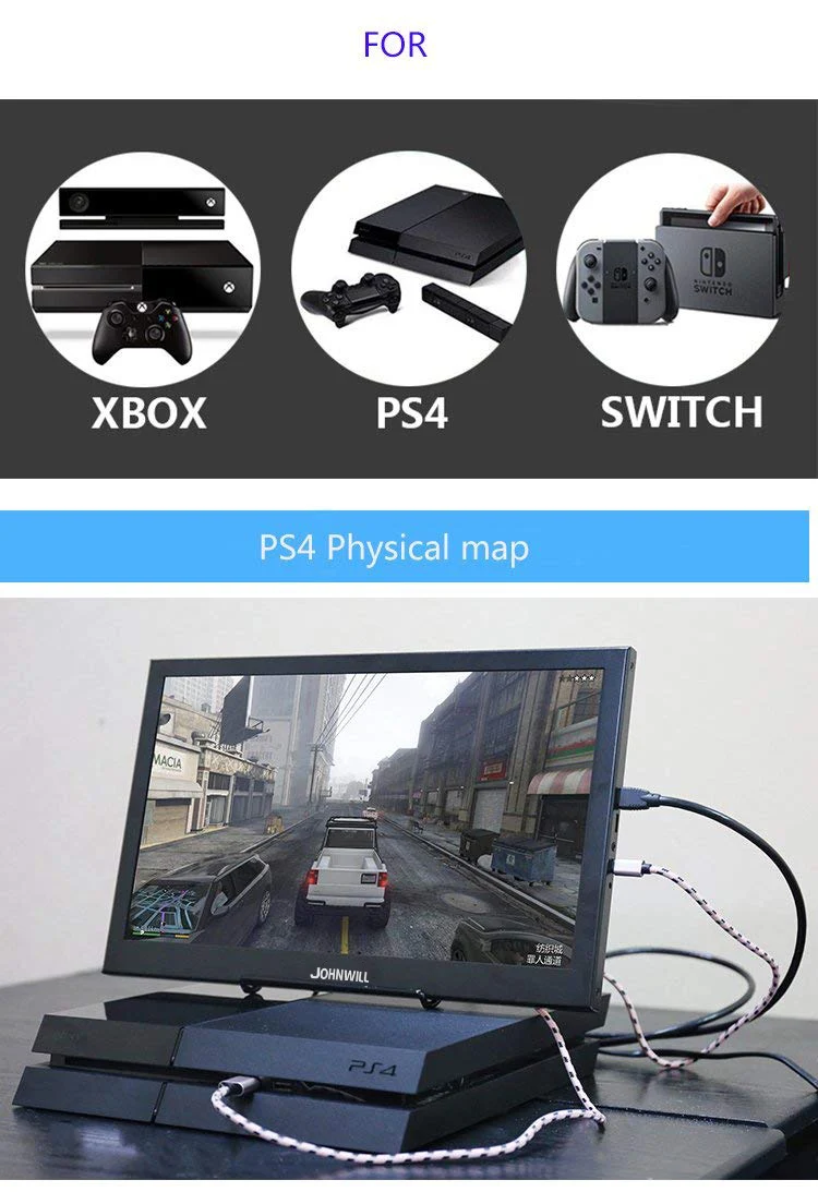 Ips сенсорный ЖК-монитор портативный 15," 1920x1080 HDMI ЖК-дисплей для Raspberry pi PS4 ноутбук ПК xbox 360 Мобильный телефон cctv