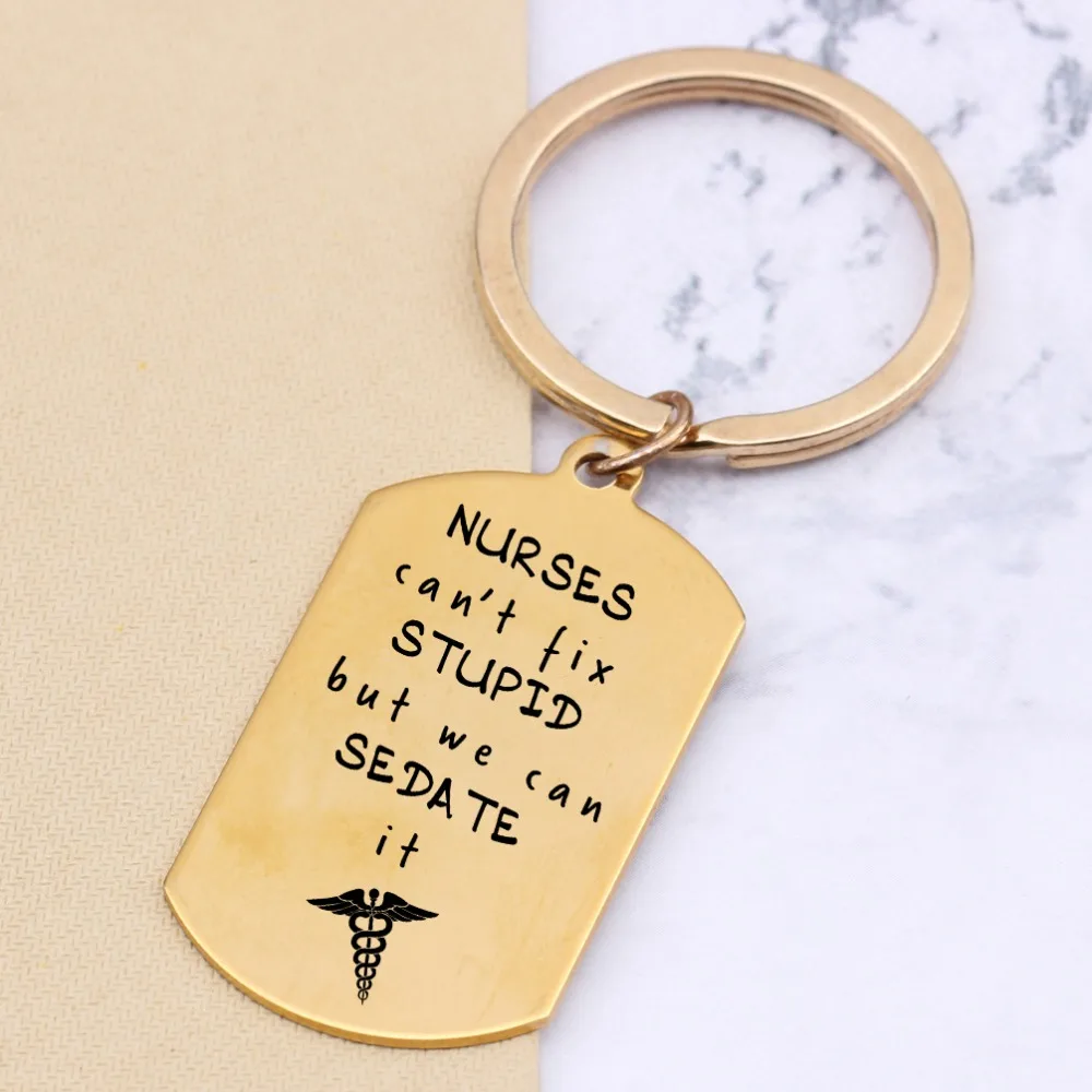 Новая собачья бирка медсестры брелок с гравировкой медсестра не может исправить