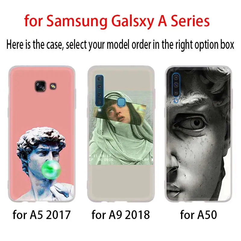 Искусство Дэвид статуя цветочный чехол для Samsung Галактики