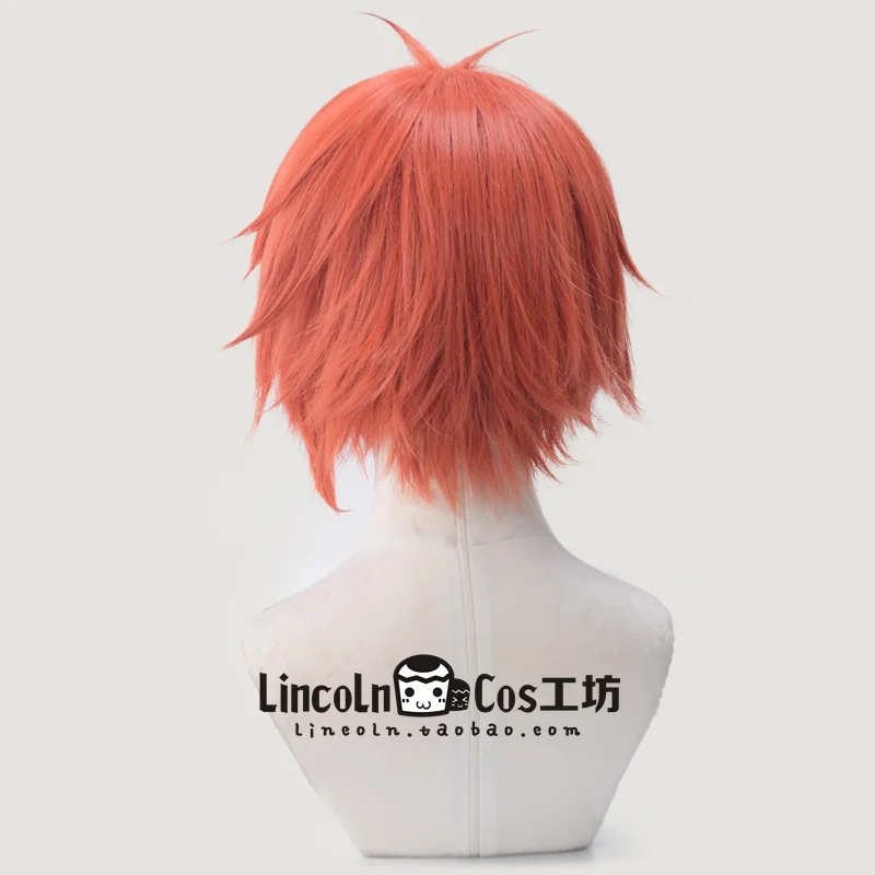 IDOLiSH7 NANASE RIKU парик для косплея оранжевый красный синтетические волосы Хэллоуина