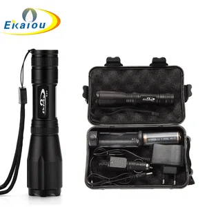 Новый водонепроницаемый светодиодный фонарик с регулируемым фокусом, 5 режимов, светодиодный фонарик T6 для кемпинга, пешего туризма, велоспорта, пешего туризма, комплект