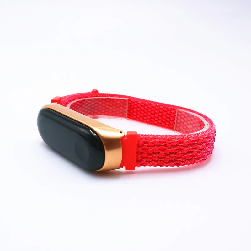 Red Новинка, для Xiaomi Mi, 4, нейлоновый браслет, ремешок на запястье, спортивные часы, ремешок для Xiaomi Mi, 3, 2, Смарт-часы, браслет, ремешок для часов - Цвет ремешка: Red