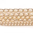 Алюминиевые скрученные цепи с круглыми жемчужинами, 4 мм, 6 мм, 8 мм, окисление под золото шампанского, комплектующие для ювелирных изделий сделай сам