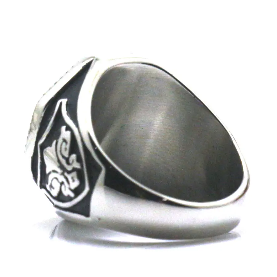 Крутое мужское кольцо из нержавеющей стали 316L с двумя топорами, черной восьмизначной формы, для рок-вечеринки, лучший подарок, бесплатная доставка.