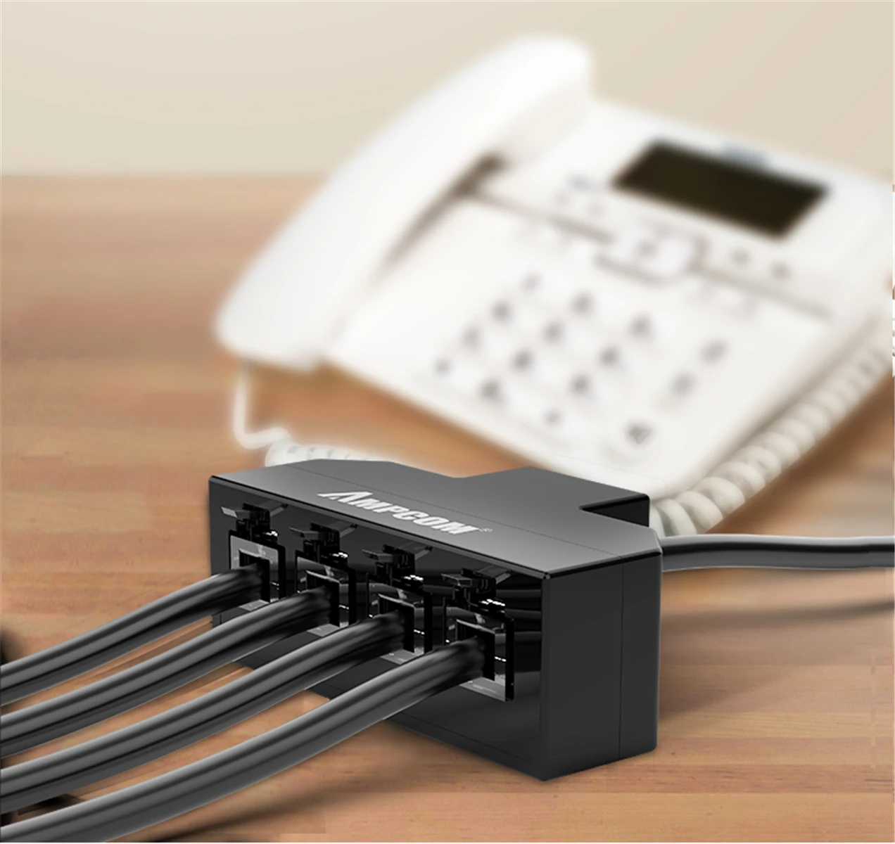 AMPCOM RJ11 телефонный конвертер 1/2/5/10-Pack RJ-11 Классический 6 штифтов женские может составлять 1-3 и 4 телефон кабель линейный разделитель адаптер