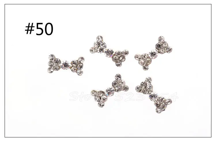Кристаллические украшения для дизайна ногтей 10 шт./лот смешанный модный дизайн с