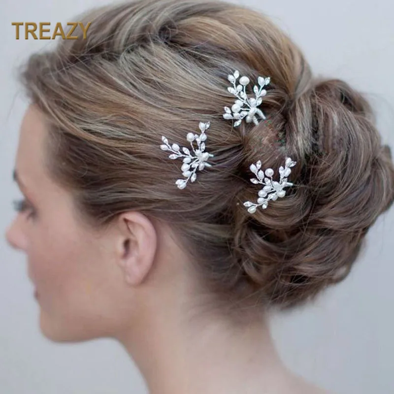 Заколки для волос с искусственным жемчугом и кристаллами 2 шт.|jewelry hair accessories|handmade