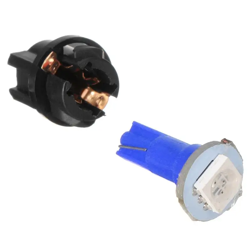 10 шт. T5 74 PC74 1-SMD автомобильный поворотный разъем приборного кластера приборной панели светодиодный светильник с цоколем