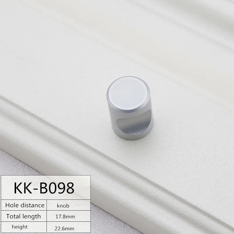 knob KK& FING, 1 шт., современные алюминиевые ручки для дверей, простые ручки для выдвижных ящиков, для спальни, шкафа, шкафа, кухонного шкафа, ручки и ручки - Цвет: knob