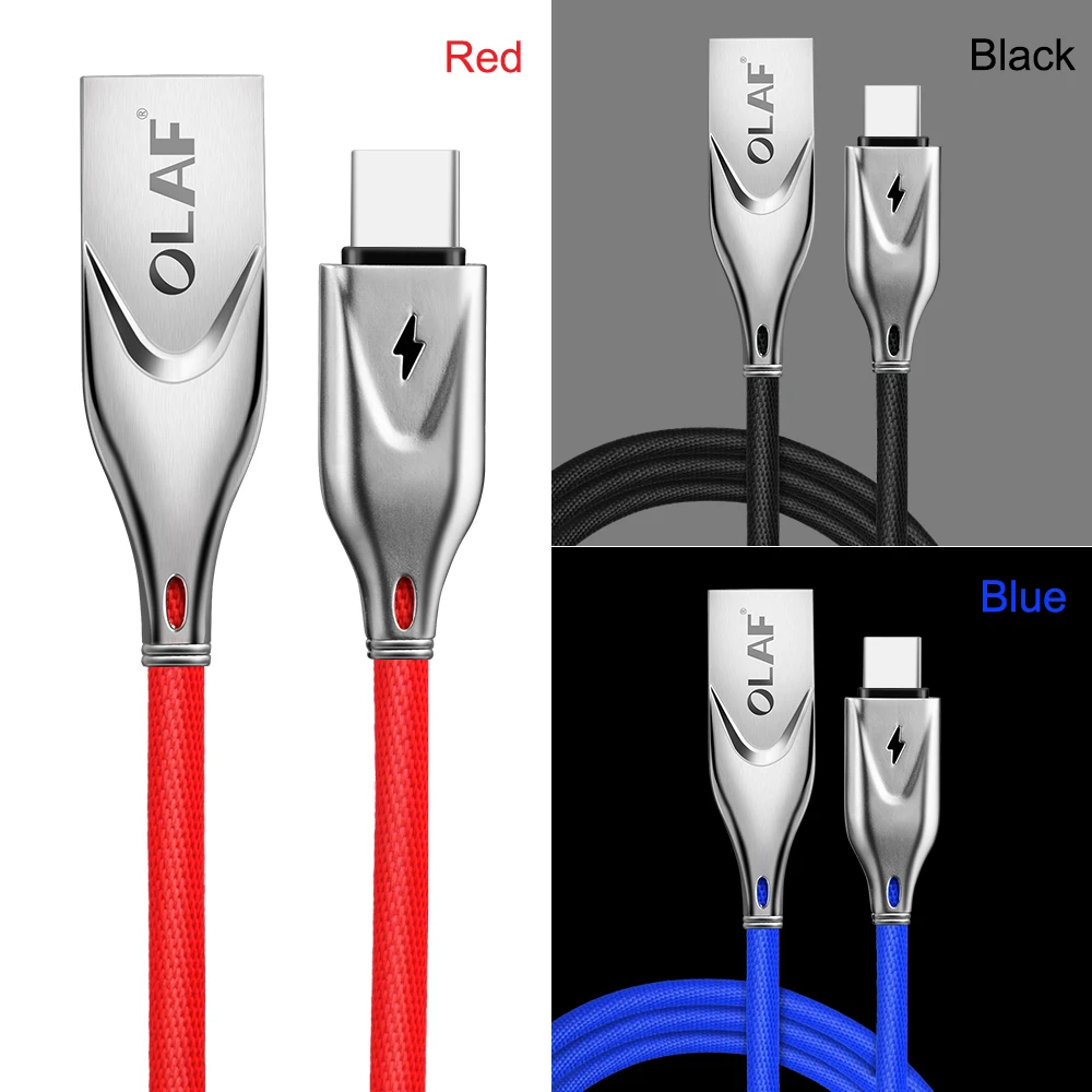 Олаф usb type C кабель для быстрой зарядки USB C кабель для передачи данных type-c кабель для зарядного устройства USB для samsung S9 S8 Note 9 8 Xiaomi mi8 huawei USB-C