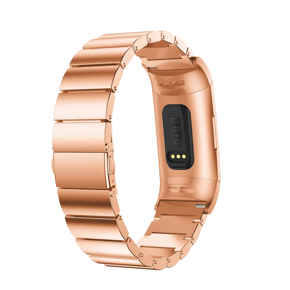 Стальной ремешок для Fitbit Charge 3 frontier/классический на запястье браслет умных часов +