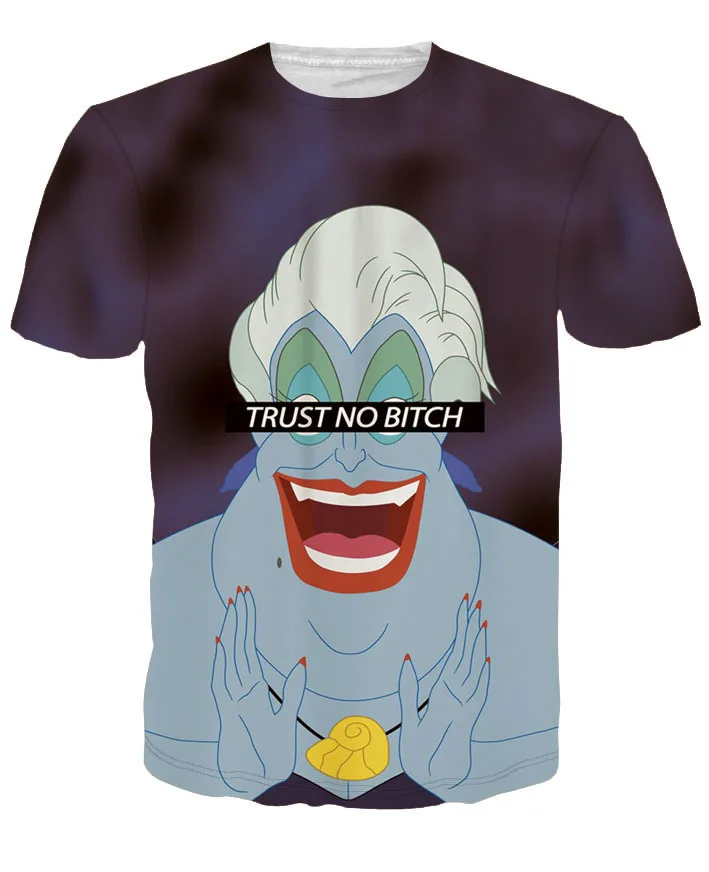 2017 Новая Мода Мужчины/женщины 3d футболки смешно печати красочный волосы Король