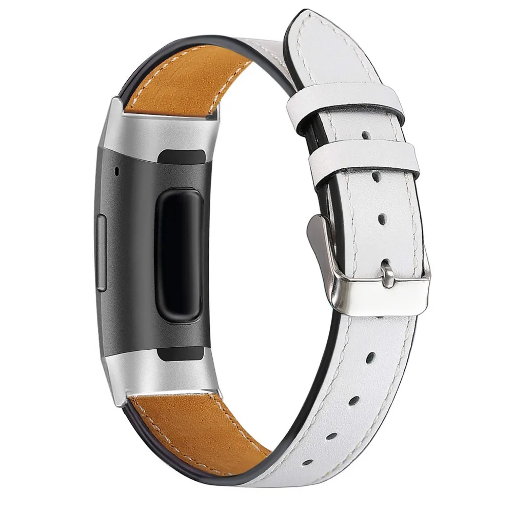 Ремешок из натуральной кожи для Fitbit Charge 3 сменный Браслет наручных часов