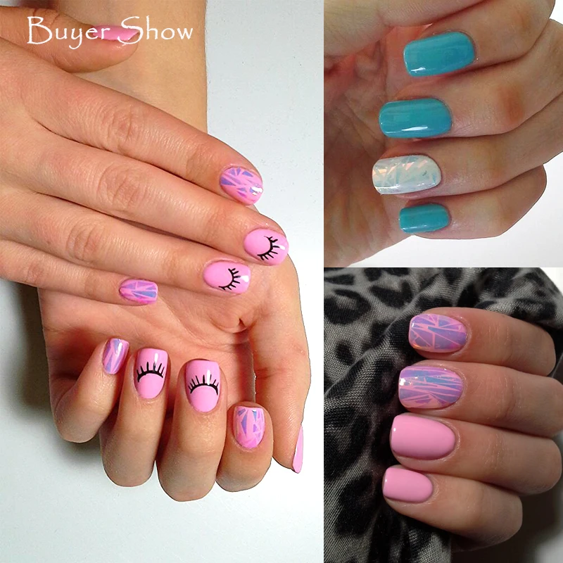 20 шт./компл. 4*20 см наклейки для ногтей звездное небо Переводные Водные Наклейки