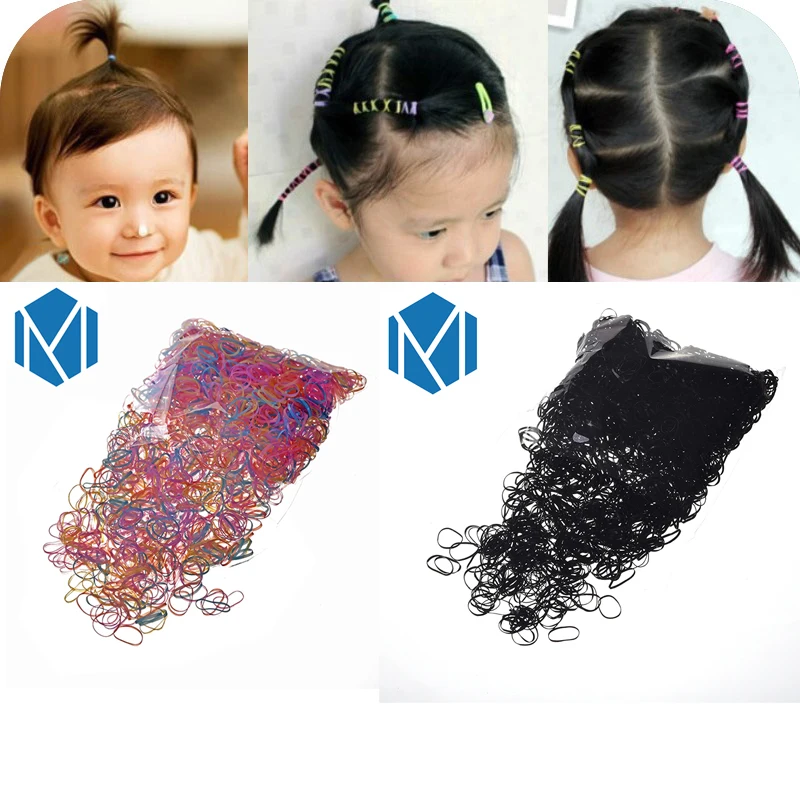 2000/Pack Colorful Kids Girls Elastic Hair Bands Rubber Gum of Ropes Accessories Ponytail Holders | Детская одежда и обувь