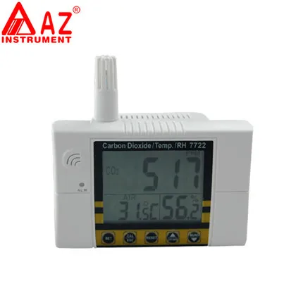 

Air Quality Monitor Temperature Humidity Tester Meter Carbon Dioxide CO2 Gas Detector Analyzer CO2 Meters 2-IN-1 AZ7722