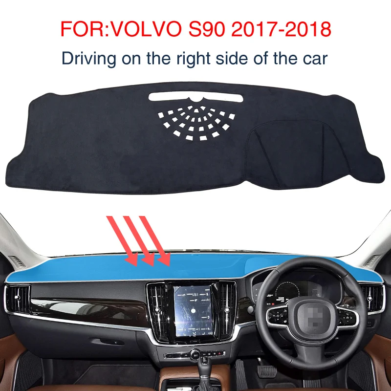 Dash Mat Dashmat для VOLVO S90 2017 2018 аксессуары противоскользящая панель приборов черный