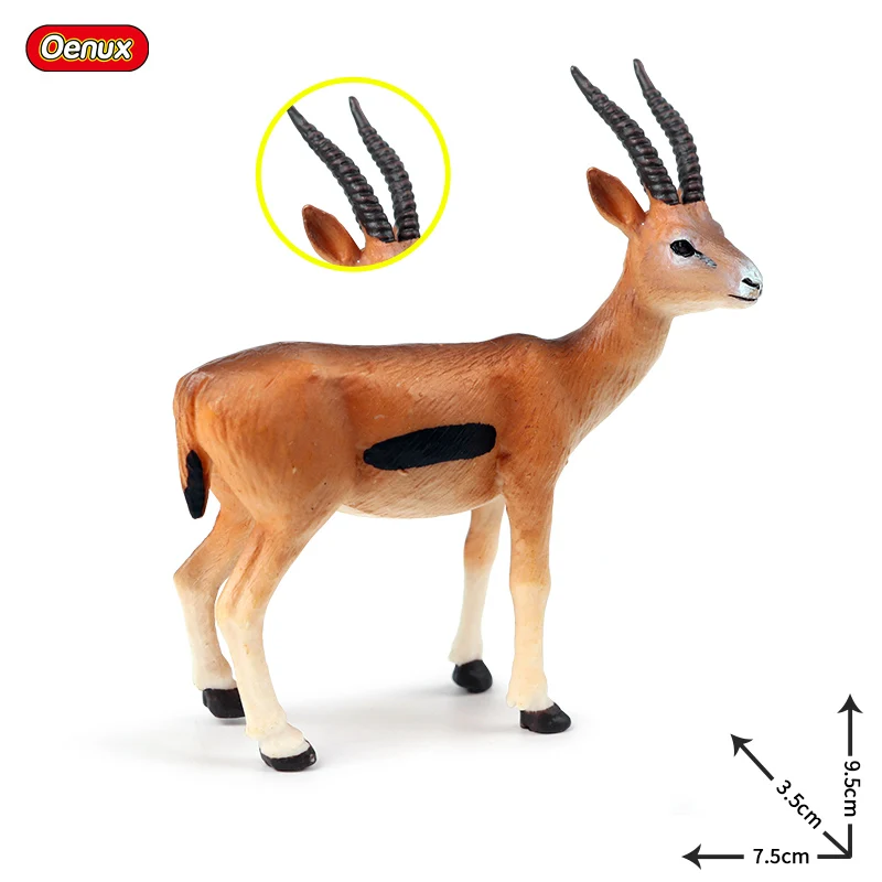 Goat Oenux, животные на ферме, Милая модель, фигурка, альпака, корова, фигурки лошадей, овец, коз, миниатюрная развивающая игрушка для детей - Цвет: Goat