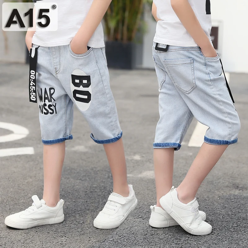 2019 новые штаны для мальчиков летние детские джинсы высокого качества