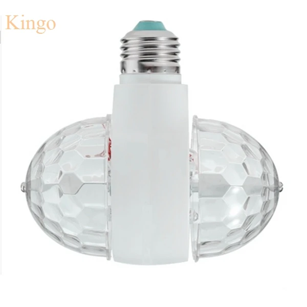 Новый светодиодный сценический светильник с двойной головкой rgb хрустальный шар