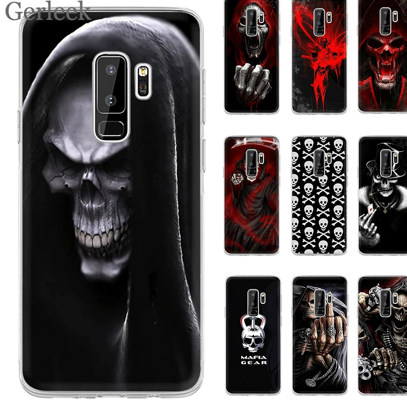 Чехол Desxz Death Skull для Samsung Galaxy A3 A5 A6 A7 A8 A9 A10 A30 A40 A50 A70 защитный чехол|Чехлы-накладки| |