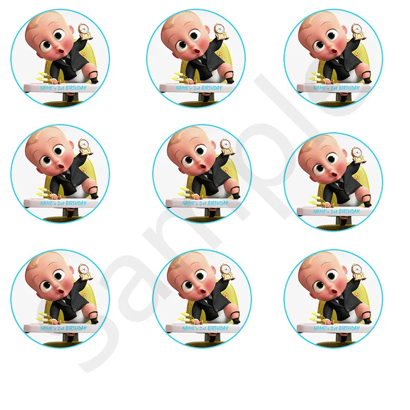 Индивидуальная Персонализированная наклейка Boss Baby подарочные сувениры