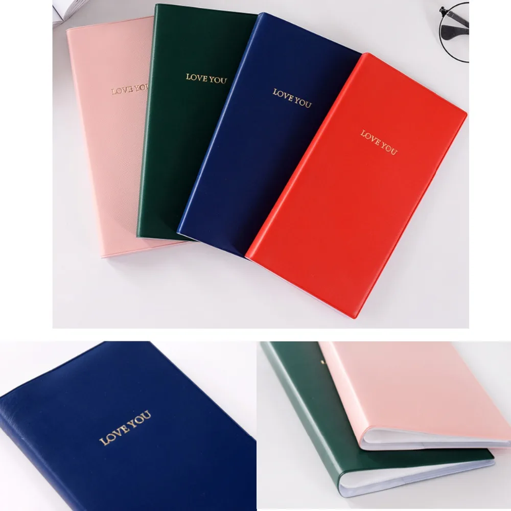 84 кармана длинный Красочный мини фотоальбом LOVE You книга чехол для хранения
