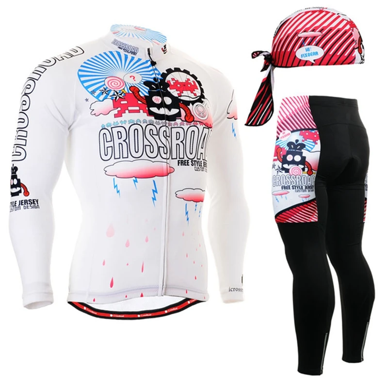 2017 мультфильм печатных Pro специализирующихся Велоспорт Джерси зимние