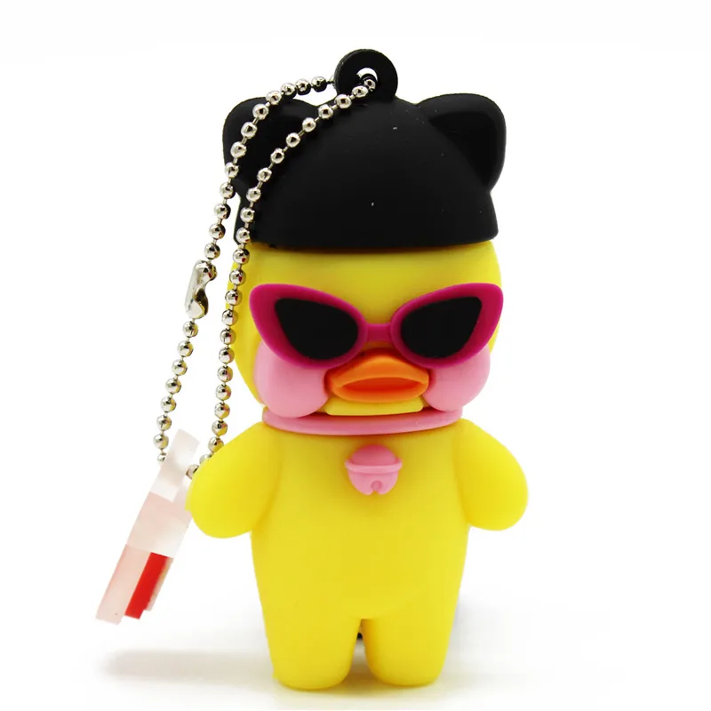 Текстовый мне милый мультфильм кафе mimi утка стиль Флешка 4G 8G 16G 32G Usb 2,0 Usb флэш-накопитель