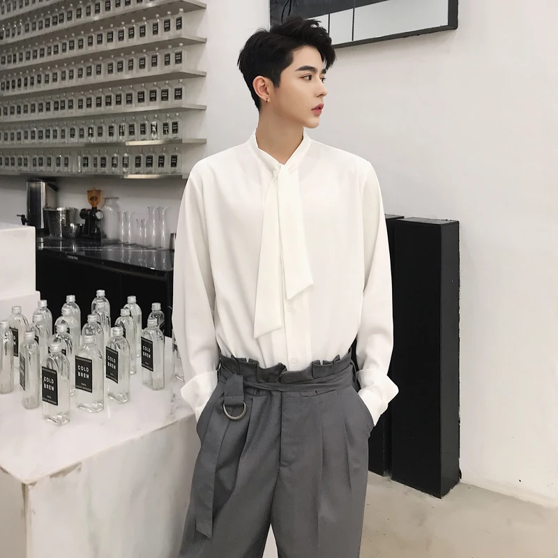 Нейтральная одежда мужская рубашка смокинг Мужская модная Повседневная с