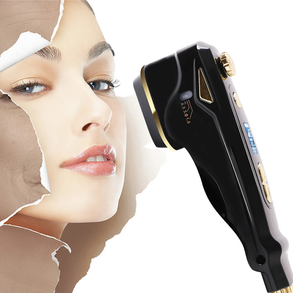 

1 set Professional Black Focused Ultrasound RF skin lifting machine for skin lifting Beauty Massager wrinkle removal tattoo tool
