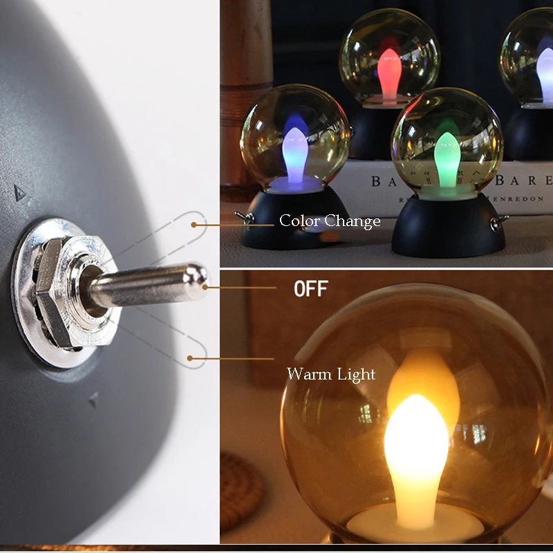 Новинка 2017 года USB Перезаряжаемые светодиодные лампочки RGB Сменные Цвет/теплый