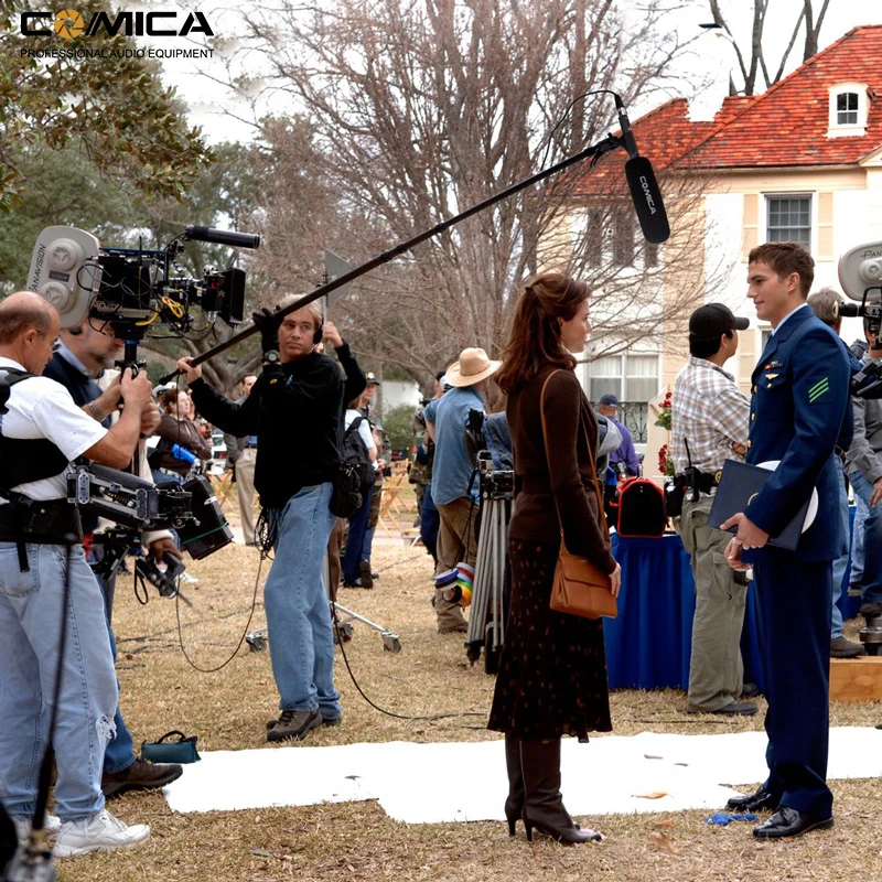 Comica CVM-VP2 Супер-кардиоидный ружейный микрофон с конденсатором XLR для камер Nikon Panasonic Canon.