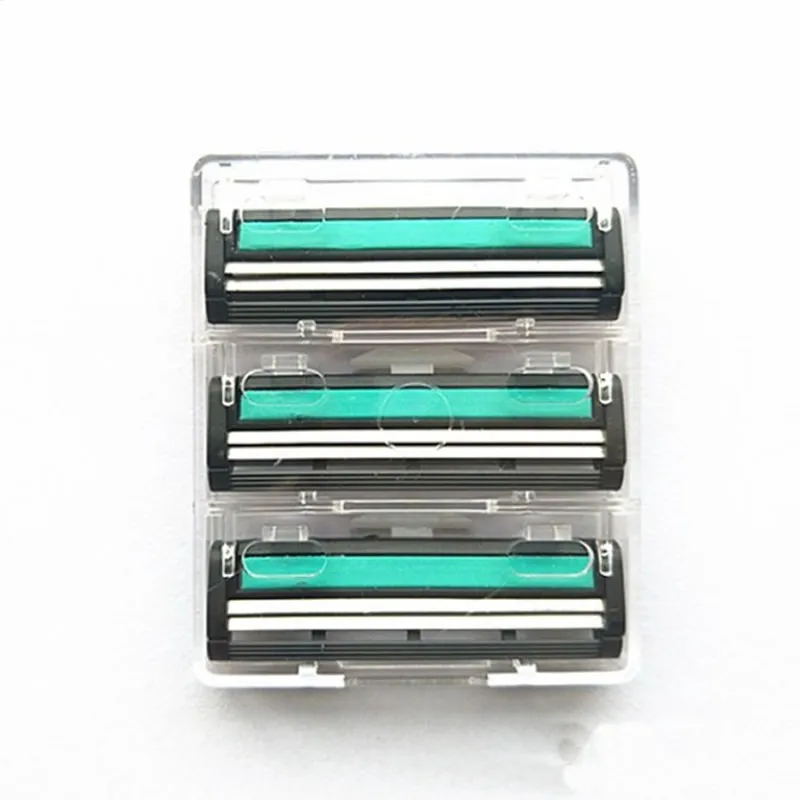 3 Pcs/Set 2 Layer Razor Blades Tool Stainless Steel Safety Head Shaver Beard Trimmer For Men Manual Face Care Gift | Красота и