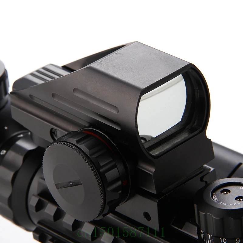 Прицел охотничий 4 12X50 тактический прицел для винтовки голографический красный