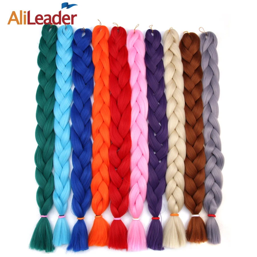 Alileader чистый цвет, канекалон, коса, синтетика, экспрессия, волосы в косах, для удлинения, косы вязанные крючком, 36 дюймов, 165G, афро, огромные волосы