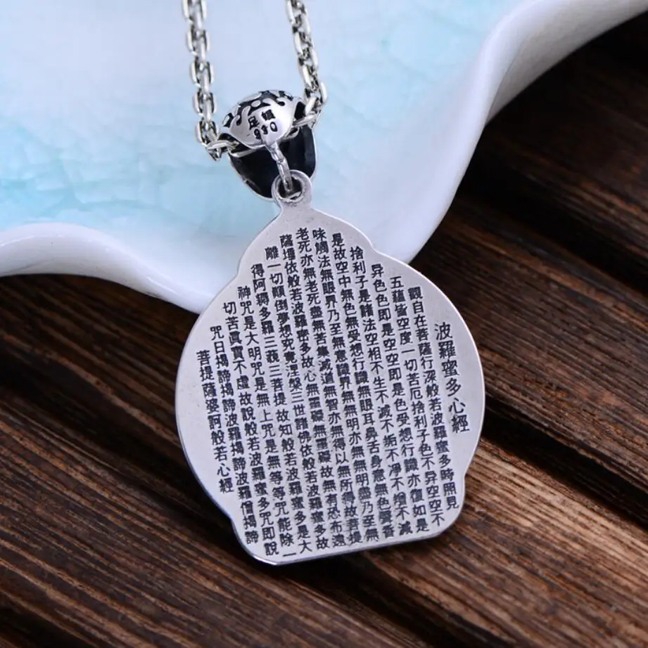 Подвеска в виде сердца Буддизма Будда Амитабха 925 пробы A2048|jewelry pendant|jewelry heart