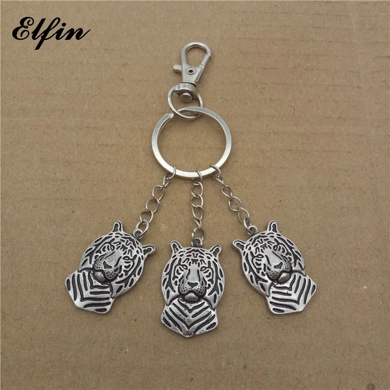 Elfin оптовая продажа модные ретро брелки с тигром украшения для животных собак
