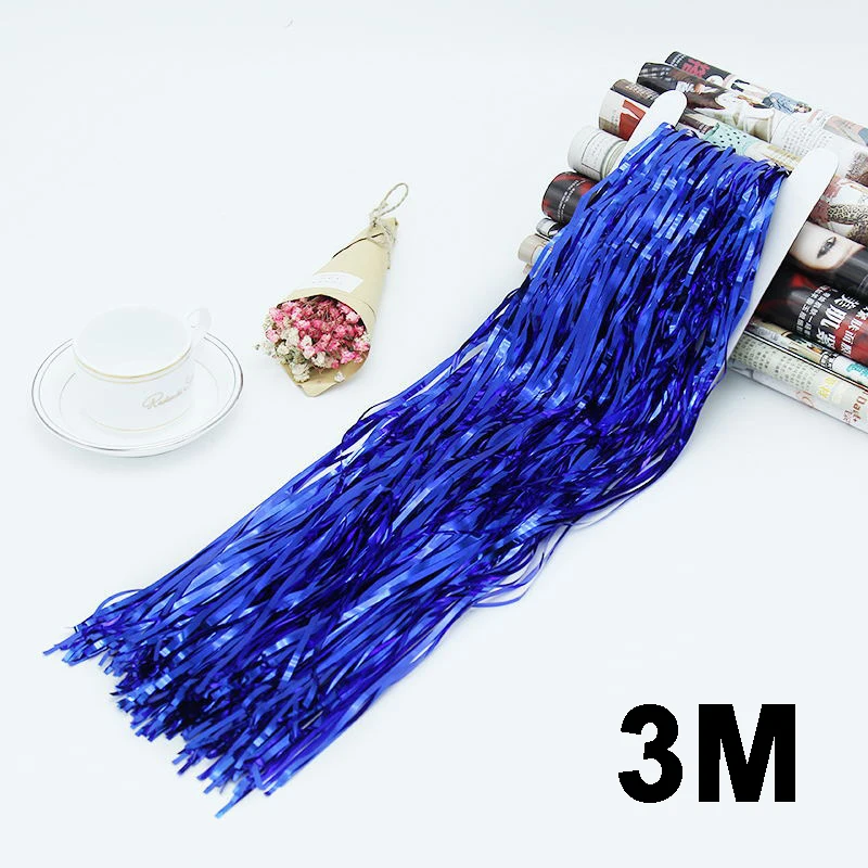 3M-Blue Вечерние свадебные декорации, 2 м, 3 м, Золотая занавеска с блестками, свадебные декорации, фото занавески, праздничные шторы для украшения дня рождения - Цвет: 3M-Blue