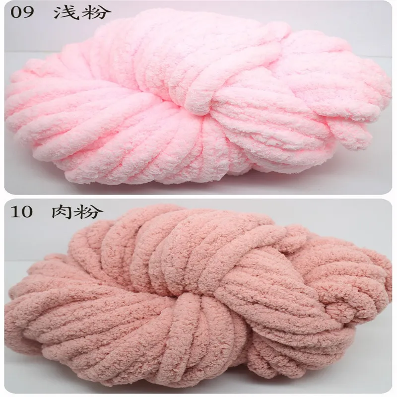 4 шарика/Лот 1000 г jumbo толстые руки Вязание vegan chenillen пряжа 2,5 см ширина для подушки одеяло
